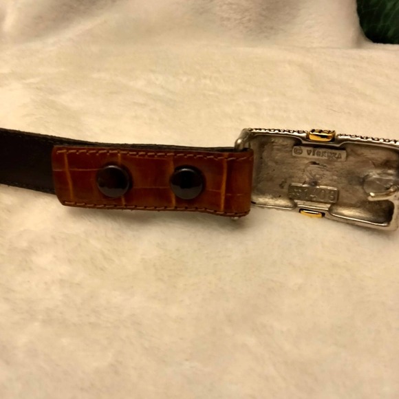 Vintage Vicenza genuine Italian leather belt main image 2